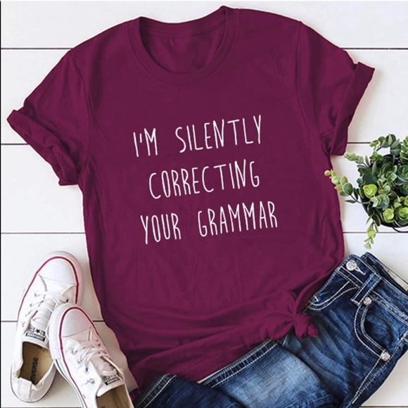 Tops - HOST PICK 6/22🔥Correcting your grammar tee